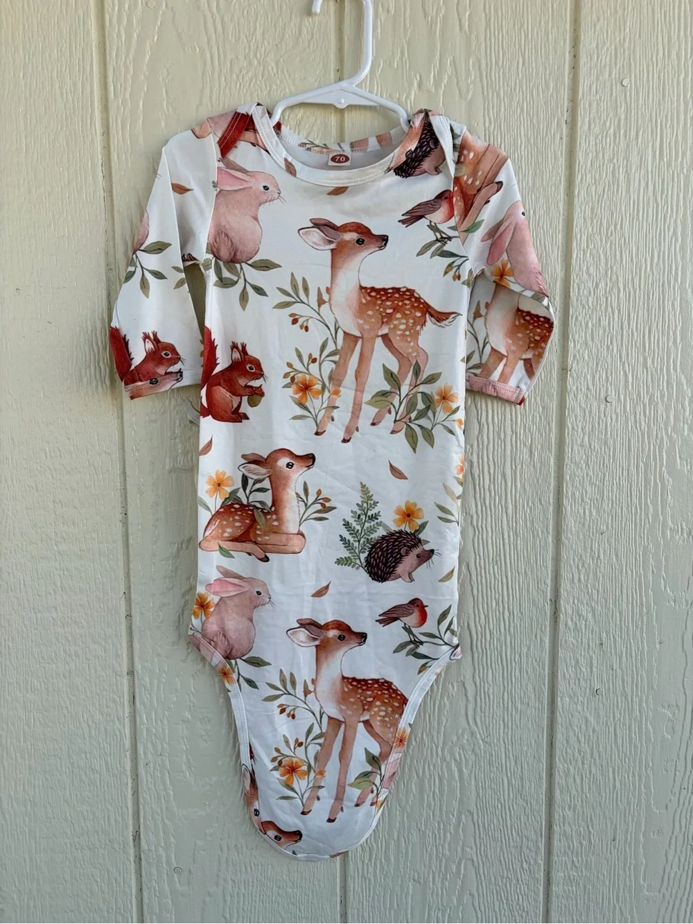 Baby girl pajamas, little sister, striped, long sleeve Size 6/12 Months
